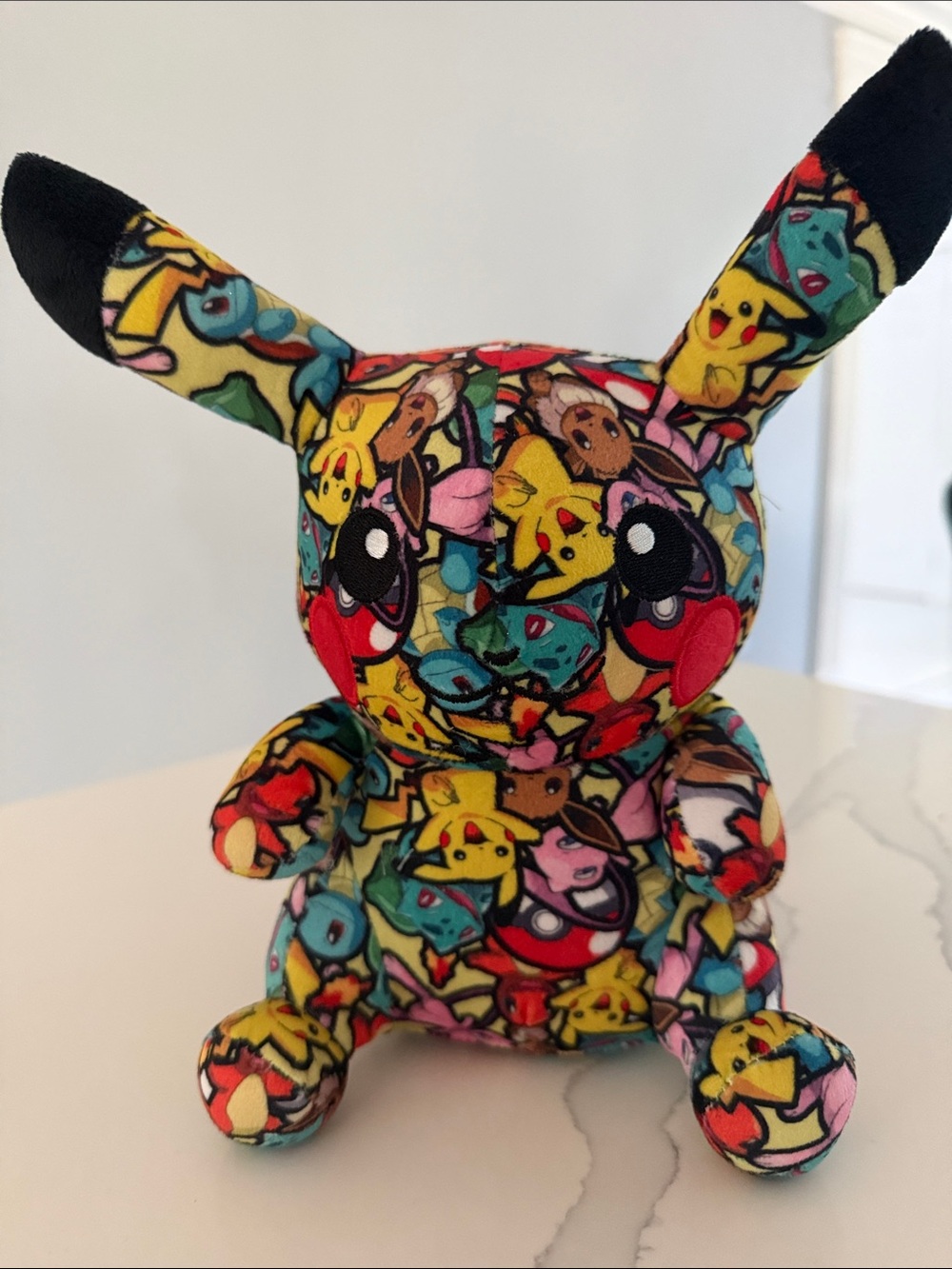 Pikachu Pattern Plush Toy - Multicolor Kids Plush